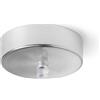 Perenz Illumina Rosone in metallo verniciato a polvere cromo spazzolato d.10cm 1 luce