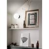 Perenz Illumina Applique MAGA 1 luce in vetro bianco e metallo colore nero attacco G9 d.15cm