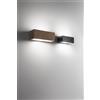 Perenz Illumina Applique alluminio colore corten opaco Step 2 luci attacco E14 l.22cm biemissione