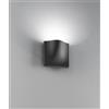 Perenz Illumina COLLINA Applique LED 7W 420LM 3000K alluminio colore grafite diffusore vetro satinato 12cm