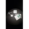 Perenz Illumina Lampada da tavolo in plastica colore bianco Icon LED 8W CCT 3000K 4500K 6500K CRI?80 220-240V 50/60Hz 580Lm Interruttore touch on/off, CCT e dimmer sulla base