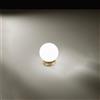 Perenz Illumina Lampada MAGA da tavolo in metallo colore oro diffusore sferico in vetro attacco G9 d.15cm