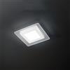 Perenz Illumina Bend Plafoniera LED 30W 1660LM - CCT 3000K 4000K 6000K in metallo colore bianco quadrata 35x35cm