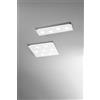 Perenz Illumina Plafoniera in metallo verniciato bianco Pixel 7 luci attacco GX53 59,5x59,5cm