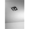Perenz Illumina Plafoniera 3 luci PIXEL in metallo verniciato nero Attacco GX53 da 30cm