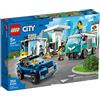 LEGO City Nitro Wheels Stazione di Servizio con SUV, Camper e Tavole da Surf, Automobili Giocattolo per Bambini, 60257