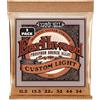 Ernie Ball Earthwood Custom Light Phosphor Bronze, Corde per chitarra acustica, confezione da 3, diametro 11.5-54