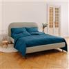 Dalfilo Completo all-in in percalle Blu Petrolio