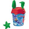 Mondo Toys PJ Masks Bucket Set, Set Mare Renew Toys con Secchiello, Paletta, Rastrello, Setaccio, Formina, Annaffiatoio Inclusi, 28284