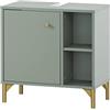 Schildmeyer Mobile per lavabo Ando, materiale legno, pistacchio/oro, 60,2 x 33 x 60,3 cm