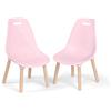 B. toys Kid Century Modern, sedie rosa per bambini con gambe legno | Set da 2 sedie rosa per bambini, facili da montare, 37,08 x 41,66 x 66,04 cm, compatibili con tavolo abbinato, 3+ anni