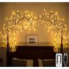 Ciskotu Catena Luminosa a LED, 144 Luci LED da Interno a Ramoscello con Spina, Albero Luci di Vite, Ghirlanda Luminoso Luci LED per Decorazione da Parete/Camera da Letto/Casa