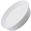 AERZETIX - C62410 - Portasapone per mettere 133x97x37mm ovale - per decorazione bagno cucina lavabo WC doccia vasca sanitario - in plastica - colore bianco