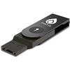 Thetis - Chiave di sicurezza FIDO2, design pieghevole in alluminio, FIDO USB (tipo A) per una protezione extra in Windows/Linux/Mac OS, Gmail, Facebook, Dropbox, SalesForce, GitHub, nero