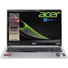 Acer Notebook portatile, Cpu Ryzen 7 5700U 8 Core, RAM 20Gb, SSDHD 2TB, Display 15,6 FullHD, cover in alluminio, tastiera retroilluminata, 4 usb, wi-fi 6, hdmi, lan, Win11 pro, pronto all'uso