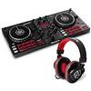 Numark Mixtrack Pro FX + HF175 - Console DJ a 2 Decks con Mixer DJ, Scheda Audio, Jog Wheel Capacitive e Palette FX + Cuffie con Filo 3 m con Driver da 40 mm e Padiglioni di Alta Qualità