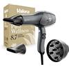 Valera, Swiss Ioncare 8.7, Asciugacapelli Professionale, Phon Silenzioso con Ionizzatore, 3 Livelli di Temperatura, Funzione per Aria Fredda, Cavo Anti-Attorcigliamento, 2400 W, Grigio