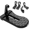 URAQT Gradino per Portiera Auto, Gradino per Portiera Auto Universale con 4pcs Gancio, Pieghevole Gradino per Portiera Auto Antiscivolo, Facile da Trasportare e Installare Accessori per Auto (Nero-B)