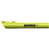 Kores tm36001 evidenziatore della penna, spessore Extra, Giallo