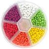 Generic 1 set di perline acriliche per legare le mosche in tungsteno, accessori portatili per fai da te materiali multicolori testa di salmone esche per gli amanti della pesca (metallo 2 mm)