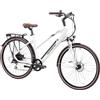 F.lli Schiano E-Voke 28 E-Bike, Bicicletta Elettrica da Trekking con Motore da 250W e Batteria al Litio 36V 11,6Ah rimovibile, Shimano 8 Velocità, Colore Bianco
