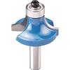 kwb 7564-20 HM Fresatura arrotondata Cutter professionale (per legno, Ø 32mm, R = 3/8 pollici = 9,52 mm, albero da 8mm, cuscinetto a sfere di avviamento, adatto a tutte le solita bitches)