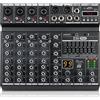 XTUGA Mixer audio professionale a 6 canali con 99 effetti DSP, EQ a 7 bande, funzione Bluetooth, registrazione interfaccia USB per studio/DJ Stage/Party