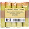 BKB Sacchi gialli da 5 a 500 rotoli, 90 litri, 15μ