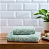 Fusion Matteo - Asciugamano da bagno in 100% cotone jacquard - 70 x 130 cm in kaki