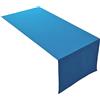 Lemos Home Runner da tavola di alta qualità in 100% cotone, collezione concetto, colore e dimensioni a scelta (runner - 45 x 120 cm, azzurro cielo)