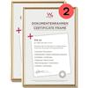 walther design oro 21 x 29,7 cm (DIN A4) confezione doppia, cornice in plastica Galeria KG130HD