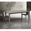 L'Aquila Design Arredamenti Tables&Chairs Tavolo in Vetro Tortora allungabile con Struttura in Metallo 827
