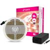 Superia Milano Superia KIT Striscia LED 5 Metri e alimentatore SMD2835 24V/38W Flessibile Protezione IP20 per uso Interno Colorazione Luce Calda Alta Luminosità da 300 diodi led 60 led/Metro KACSTR40C 1 Pezzo
