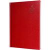 Collins Debden - Agenda standard da scrivania 2024, formato A5, un giorno per pagina, planner aziendale e organizer, da gennaio a dicembre, giornaliero, rosso, 52,15-24