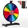 CPROSP 18'' Ruota della Fortuna, Ruota Premio da Tavolo 48CM, Spinning Prize Wheel con 14 Scomparti Personalizzabili