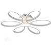IBEST 65W Led lampada da soffitto creativo, Luminosità Regolabile Telecomando Lampada moderna minimalista lampada da tavolo lampada a sospensione per soggiorno camera da letto 3000-6000K, Ø58cm (bianco)