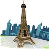 MOKIO® Biglietto di Auguri Pop-Up - Torre Eiffel di Parigi - Biglietto 3D