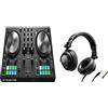 Native Instruments Native Traktor Kontrol S2 Mk3, Mixer DJ, Nero & Hercules HDP DJ45 - Professional DJ Headphones