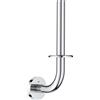 GROHE QuickFix Start, Portarotolo di ricambio metallo, fissaggio a parete nascosto, viti e tasselli inclusi, montaggio facile con GROHE QuickGlue, 232 mm, Cromo, 41186000