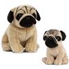Living Nature Soft Toy Coppia - Pug peluche cane (20cm) & cucciolo (16cm)