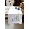 Vervaco Farfalle Freestyle in Verde Ricamata tovaglia - 40 x 100 cm