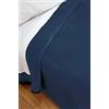 Pielsa - 5047 - 49 | Coperta | Coperta liscia | Coperta per letto | Coperta invernale | Coperta in velluto | Coperta blu | Coperta letto misura 150