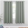 PONY DANCE Tende Termiche per Salotto Tenda Cameretta Bambini Oscuranti per Interni Curtains Verde Salvia con Anelli Soggiorno Moderne 2 Pezzi L 140 x A 175 cm
