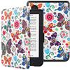 HGWALP Slimshell Custodia per 6 Kobo Clara Colour/Clara BW(2024)/Clara 2E(2022) Rilasciato eReaders, Premium Leggero PU Custodia in Pelle con Auto Sleep/Wake per Kobo Clara Colour 6 pollici-BF