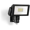 Steinel Faretto a LED LS 300 S nero, proiettore da 29,5 W, rilevatore di movimento 240°, portata 12 m, 4000 K bianco neutro