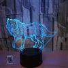 HPBN8 Ltd 3D Lupo Night Light Lamp 7/16 Cambiamento di Colore LED USB Power Telecomando Gift Decor Decorazioni di Natale Regalo di San Valentino Regalo di Compleanno