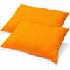 aqua-textil 0011462 - Set di 2 federe in Jersey con Chiusura Lampo, 40 x 80 cm, Colore: Arancione