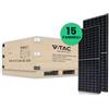 V-TAC SOLAR KIT 15 PEZZI PANNELLO SOLARE 410W MONOCRISTALLINO 36V BLACK FRAME VT-410-LED11563