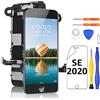 Yodoit per iPhone SE 2a generazione SE 2020 4,7 pollici sostituzione dello schermo con fotocamera frontale, altoparlante auricolare, LCD 3D Touch display di vetro per il modello A2275, A2296, A2298