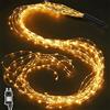 Joycome Fascio di Luce 2m 200 LED Luci a Cascata con Spina, 8 Modalità di Illuminazione Catena Luminosa, IP65 Impermeabili Luci Decorative Stringa per Natale Giardino Festa Matrimonio (Bianco Caldo)